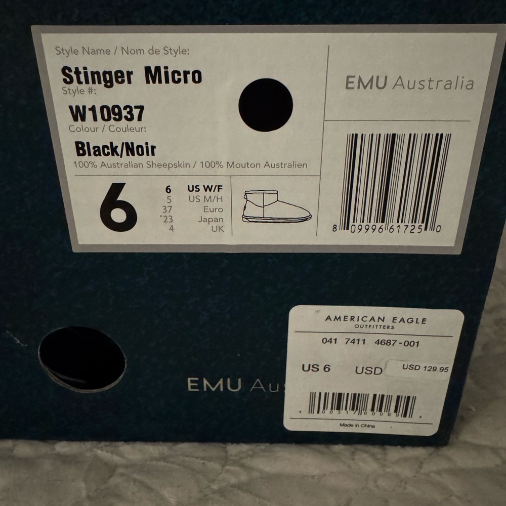 EMU Australia Stinger Micro Boots - Black
